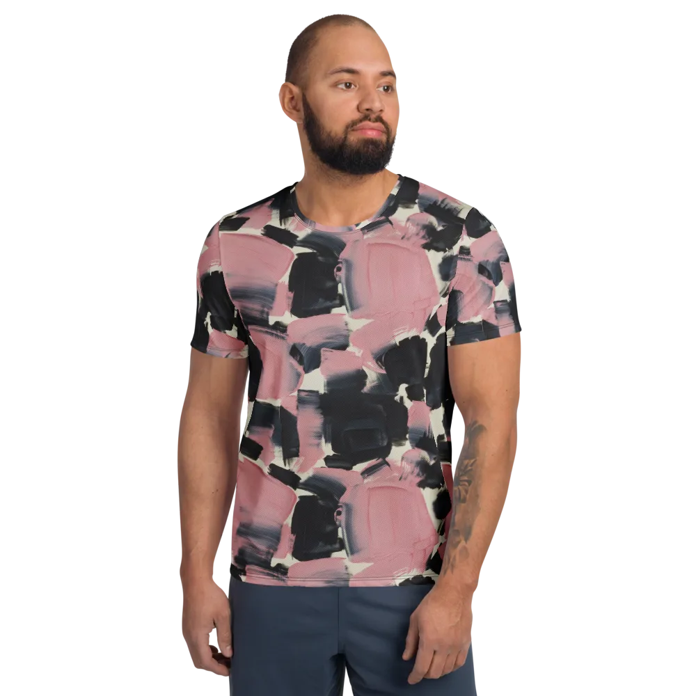 Blush Noir on Men's Athletic T-Shirt — Front