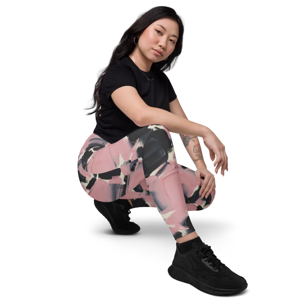 Blush Noir on Leggings with Pockets — Right Front