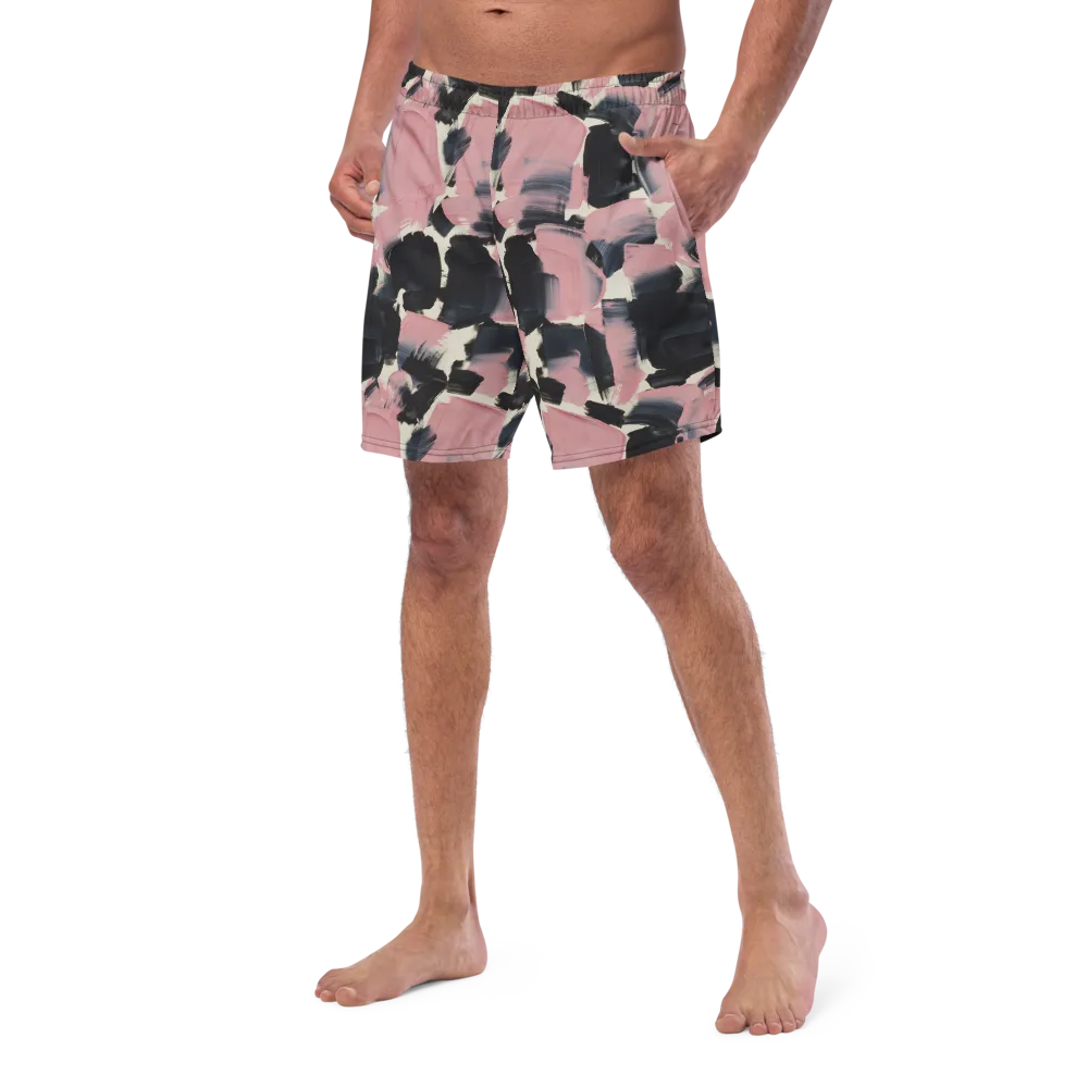 Blush Noir on Swim Trunks — Left Front