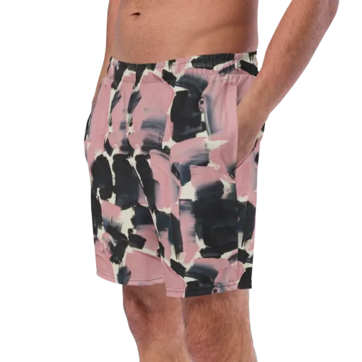 Blush Noir on a Swim Trunks