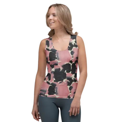Blush Noir on a Women's Tank Top
