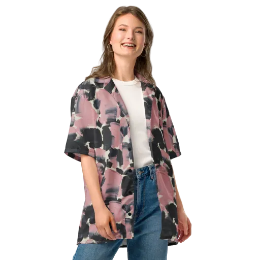 Blush Noir on a Button Shirt