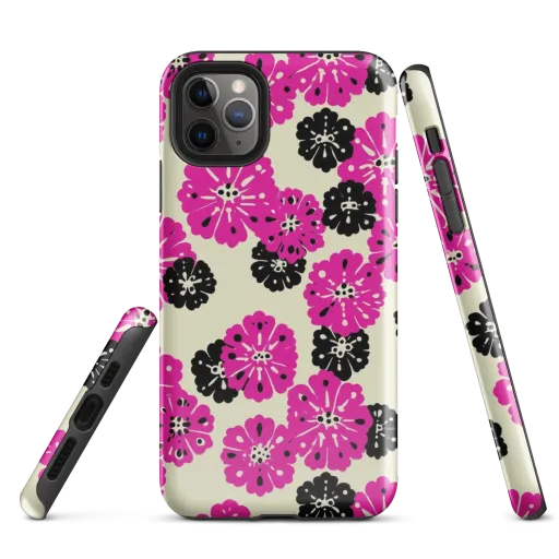 Fuchsia Static on a Tough Case for iPhone®