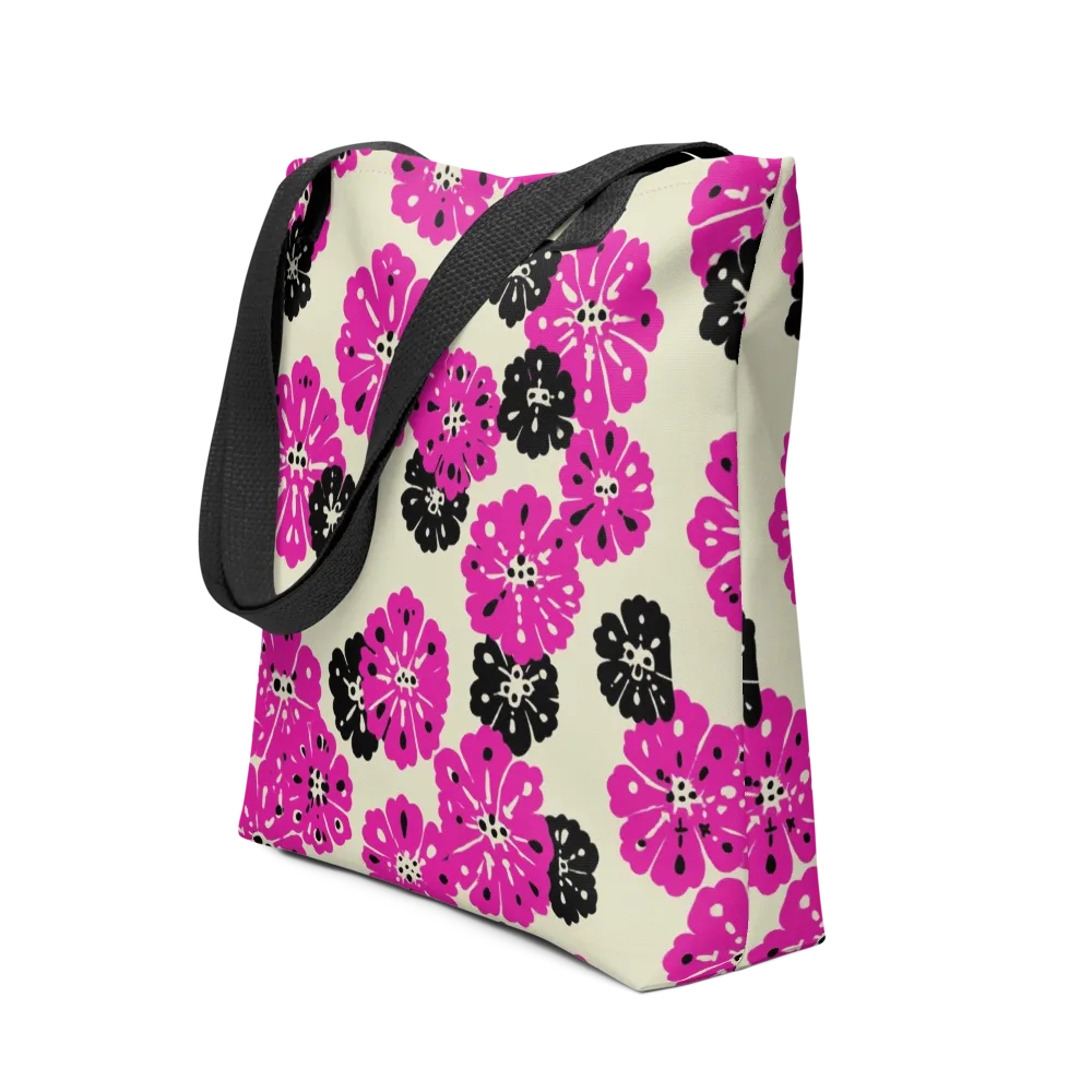 Fuchsia Static on Tote Bag — Front