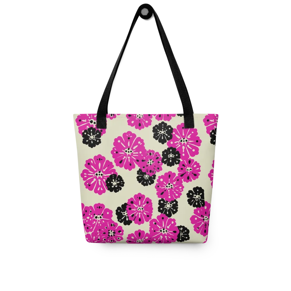 Fuchsia Static on Tote Bag — Front