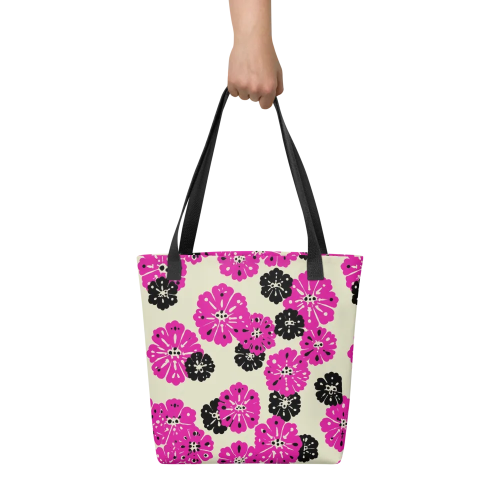 Fuchsia Static on Tote Bag — Front