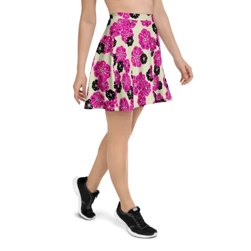 Fuchsia Static on a Skater Skirt