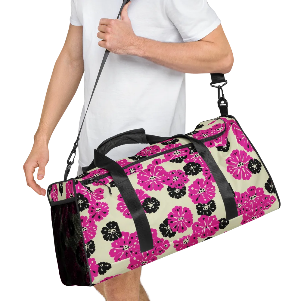 Fuchsia Static on Duffle Bag — Right Front