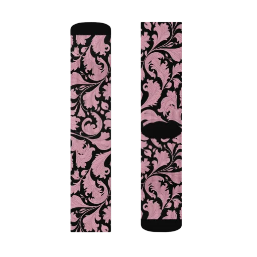 Pink Baroque on a Socks