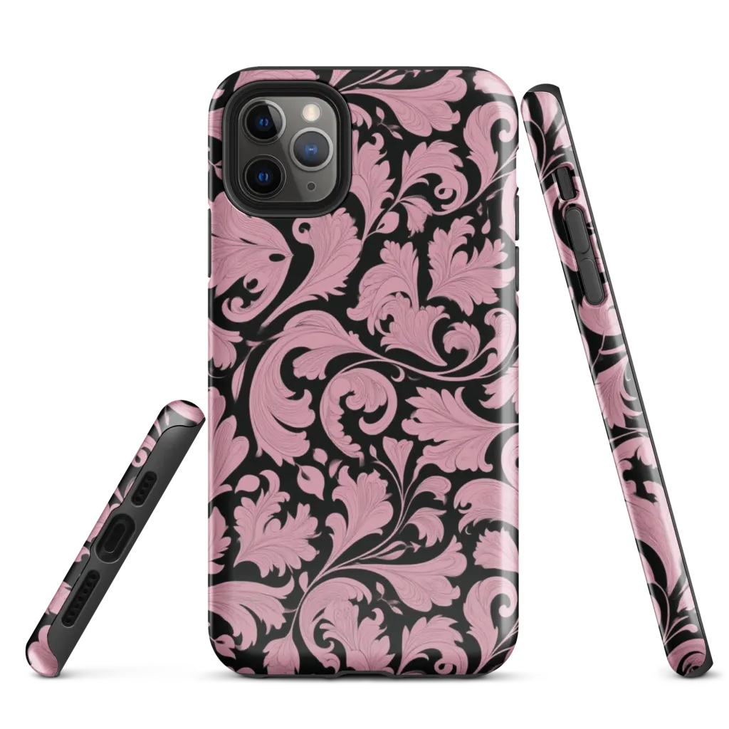 Pink Baroque on Tough Case for iPhone® — Front