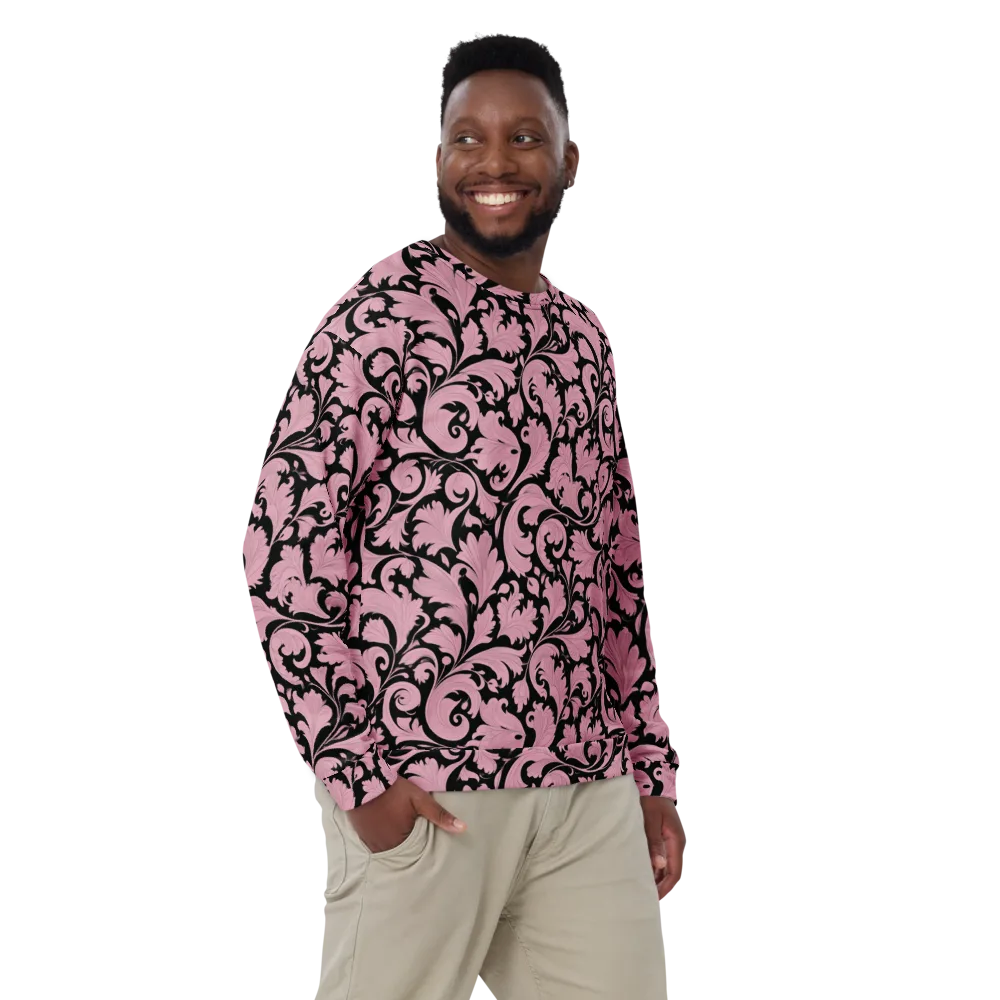 Pink Baroque on Sweatshirt — Front