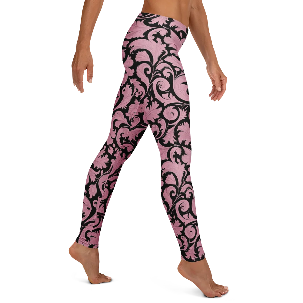 Pink Baroque on Leggings — Right