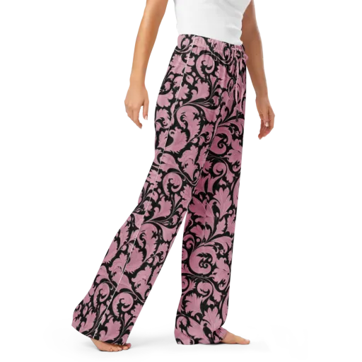 Pink Baroque on a Women's Pajama Pants