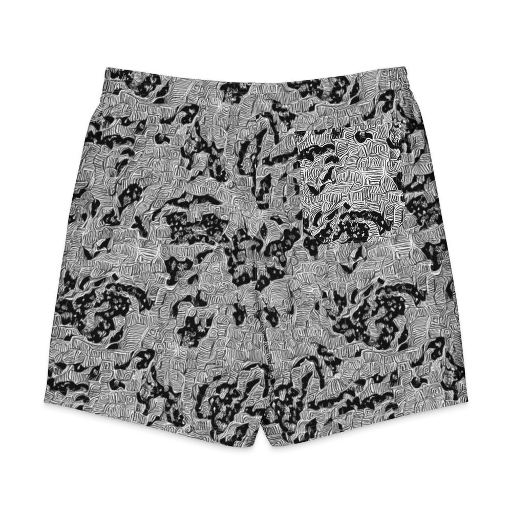 Nocturnal Whispers on Men's Board Shorts — Back