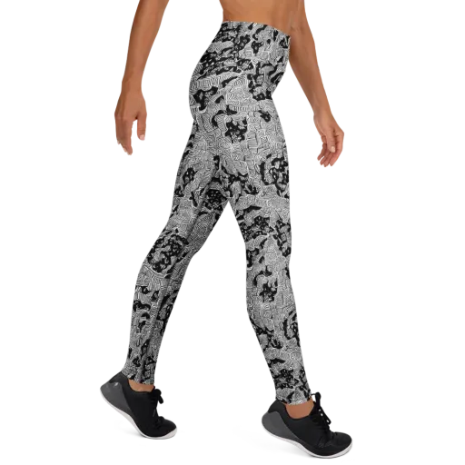 Nocturnal Whispers on a Yoga Leggings