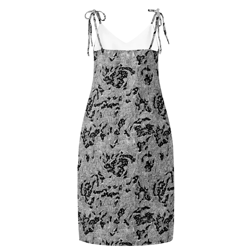 Nocturnal Whispers on Slip Dress — Back