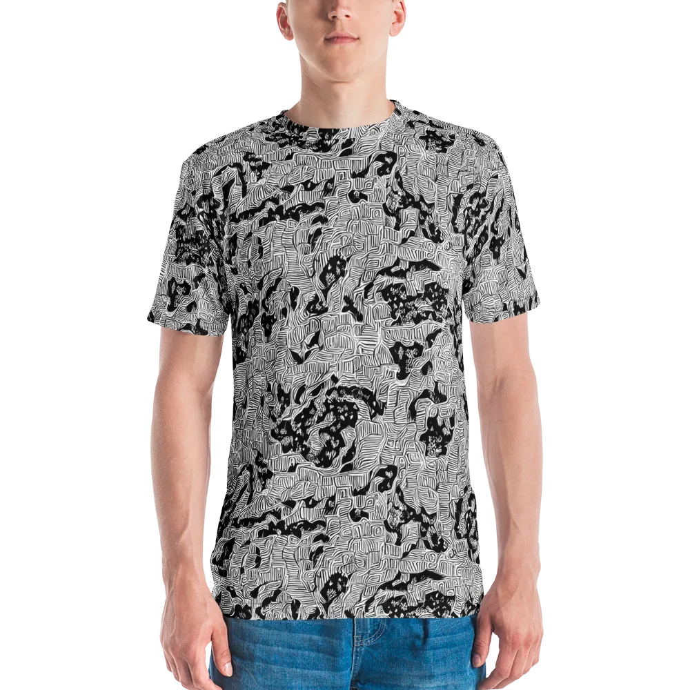 Nocturnal Whispers on Men's Crew Neck T-Shirt — Front