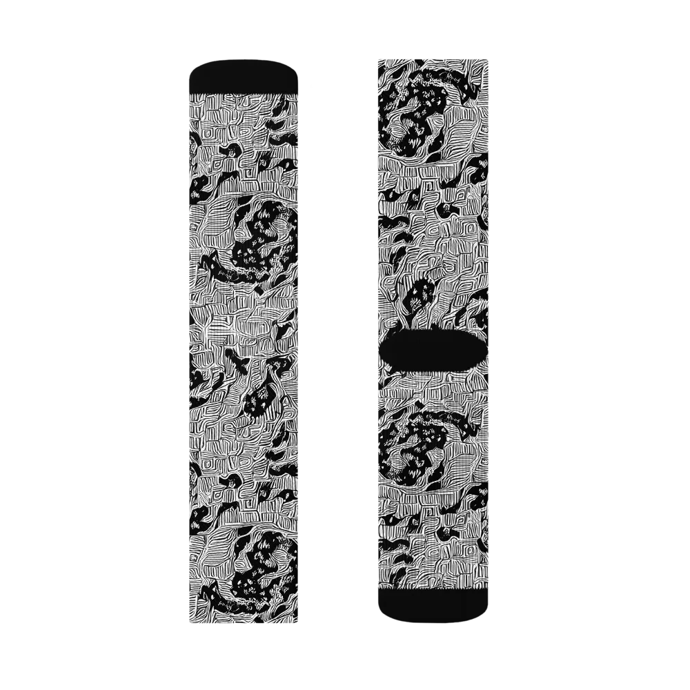 Nocturnal Whispers on Socks — Right Sock