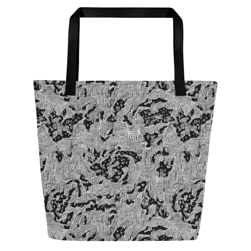 Nocturnal Whispers on a Large Tote Bag W/ Pocket