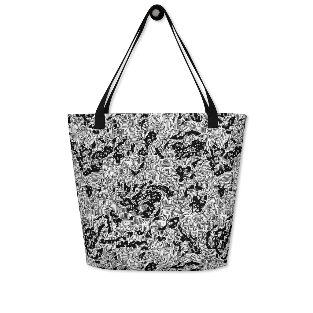 Nocturnal Whispers on Large Tote Bag W/ Pocket — Front