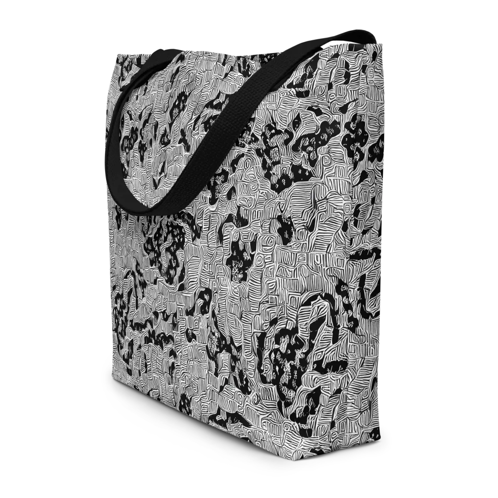 Nocturnal Whispers on Large Tote Bag W/ Pocket — Front