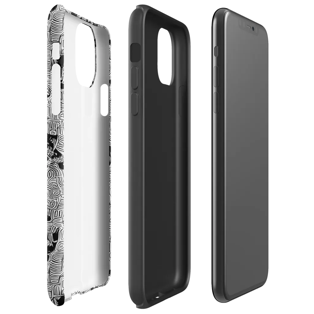 Nocturnal Whispers on Tough Case for iPhone® — Right