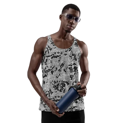 Nocturnal Whispers on a Men's Tank Top