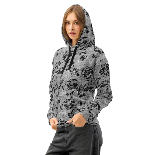 Nocturnal Whispers on a Cotton Hoodie