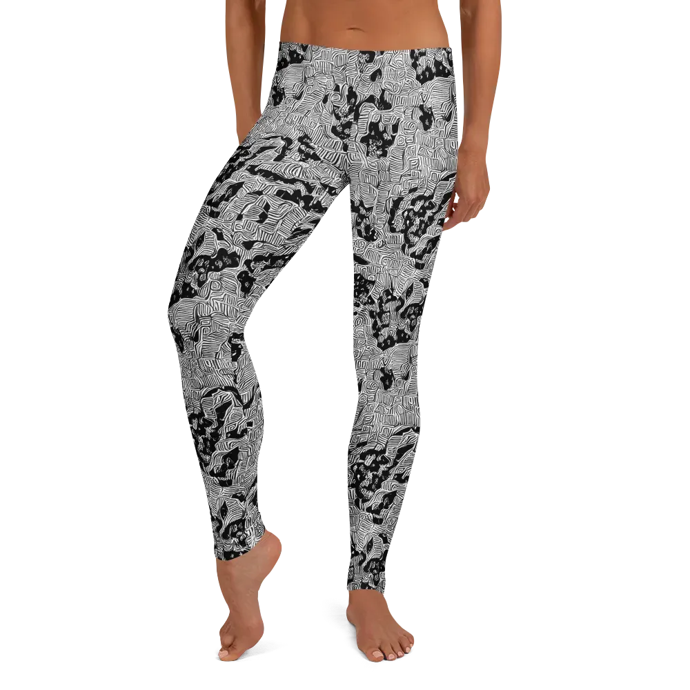 Nocturnal Whispers on Leggings — Front
