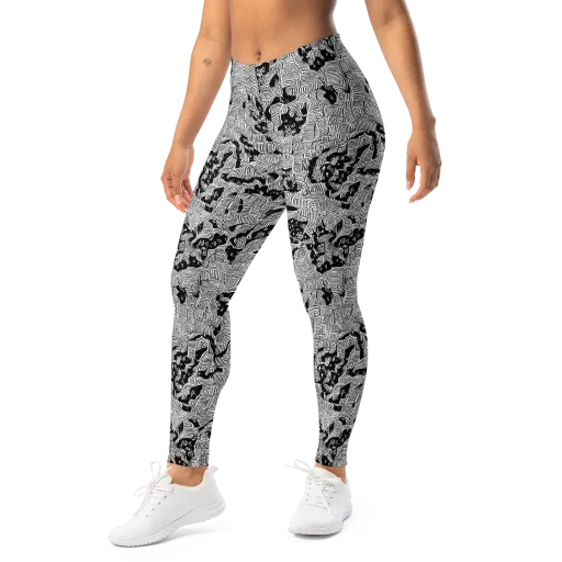 Nocturnal Whispers on a Leggings