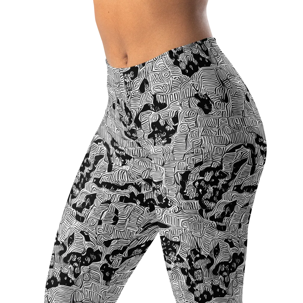 Nocturnal Whispers on Leggings — Left Front