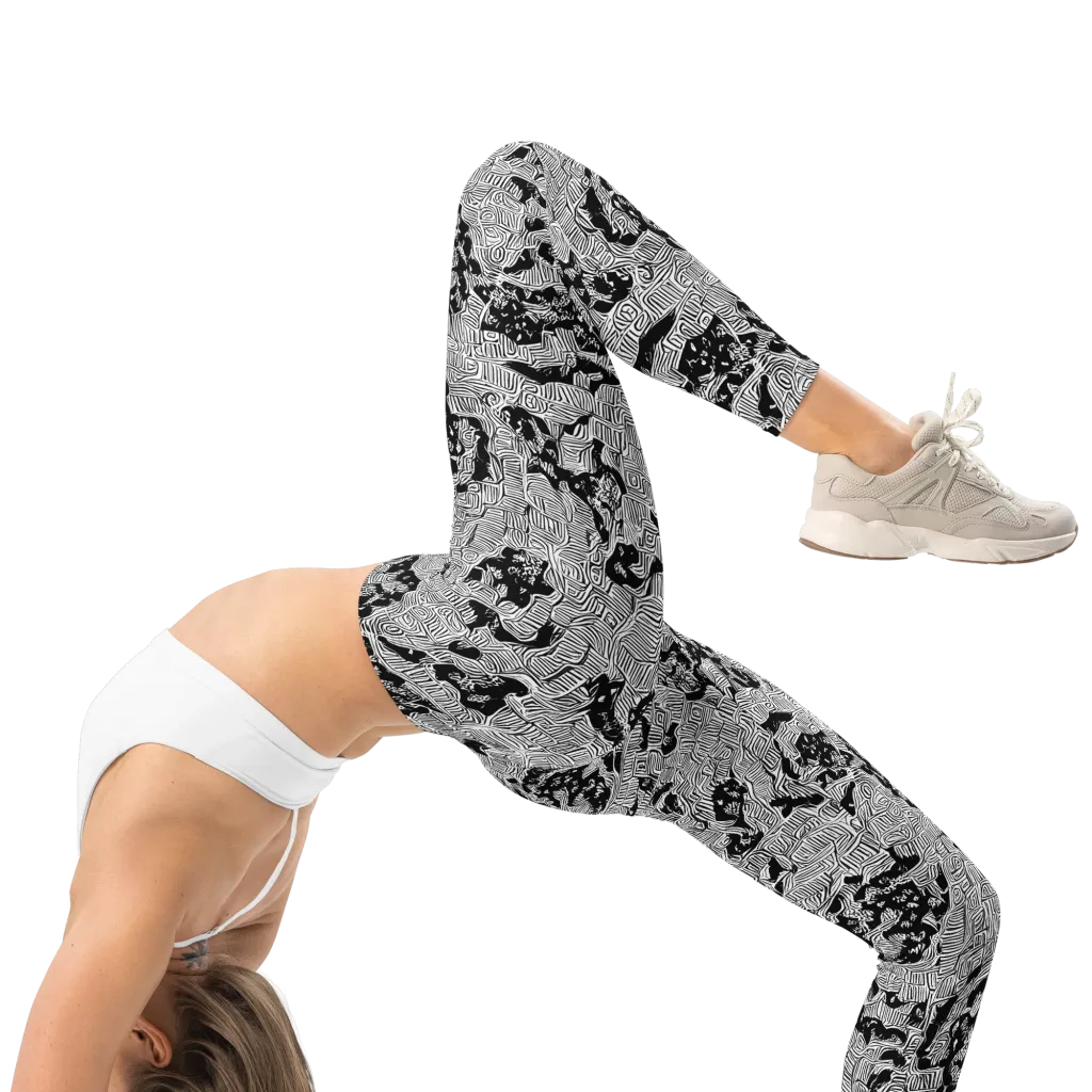 Nocturnal Whispers on Leggings — Right