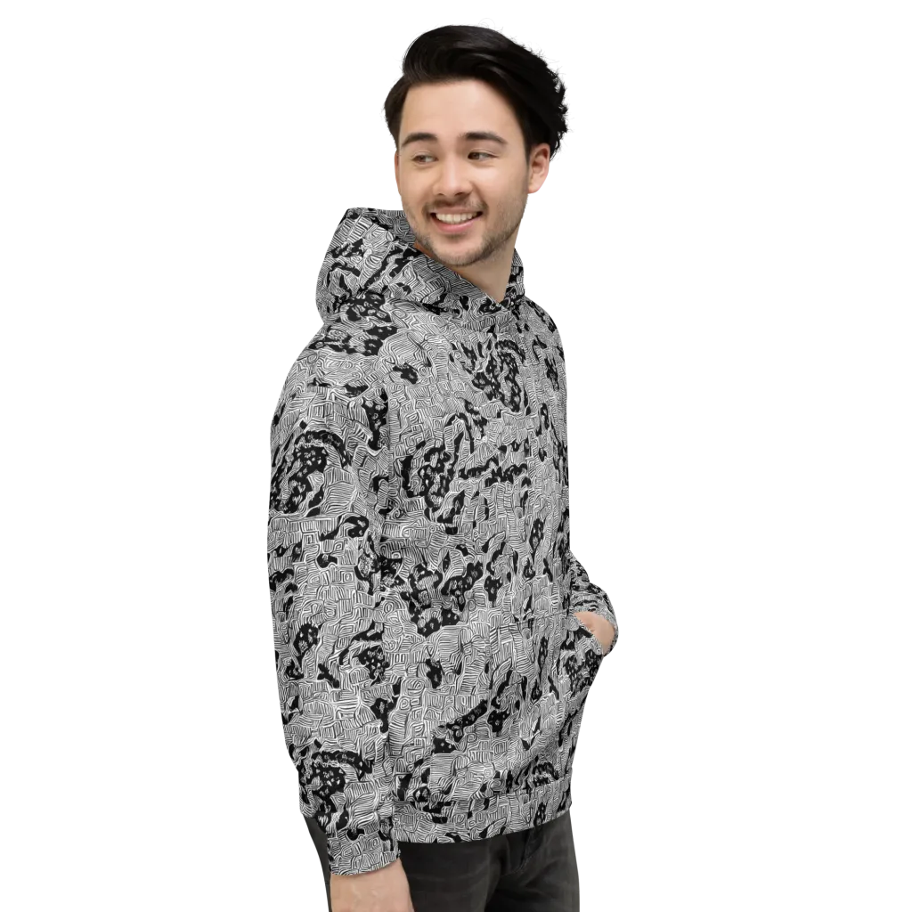 Nocturnal Whispers on Hoodie — Right