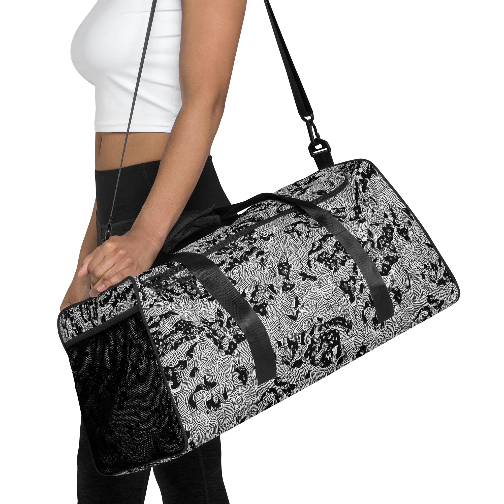 Nocturnal Whispers on Duffle Bag — Front