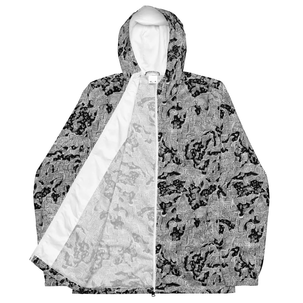 Nocturnal Whispers on Men's Windbreaker — Front