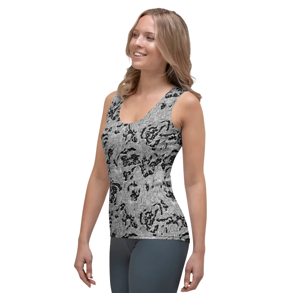 Nocturnal Whispers on Women's Tank Top — Left Front
