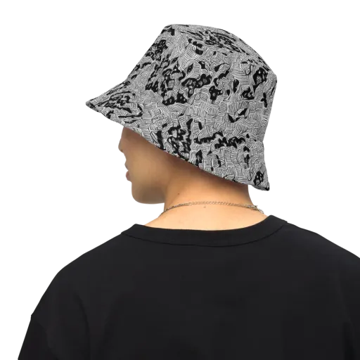 Nocturnal Whispers on a Reversible Bucket Hat
