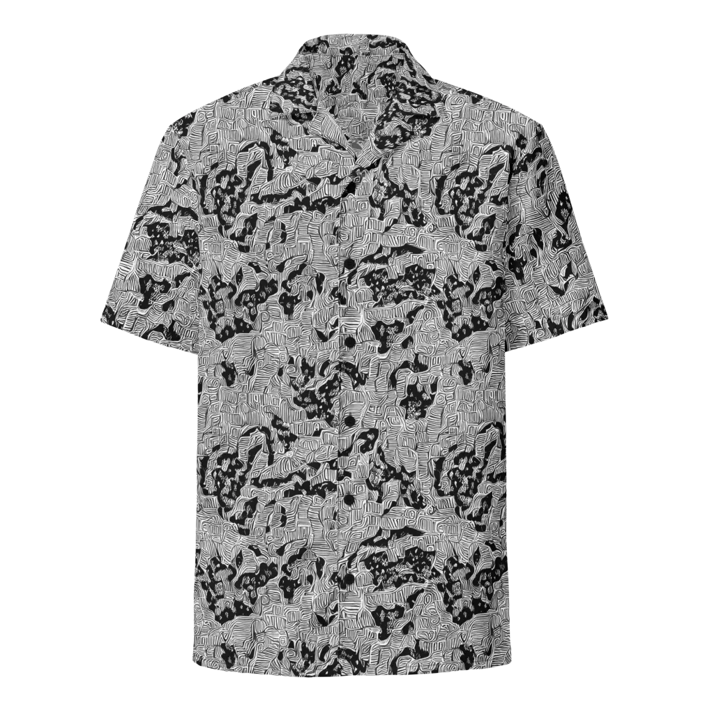 Nocturnal Whispers on Button Shirt — Front