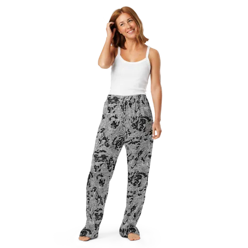 Nocturnal Whispers on a Women's Pajama Pants