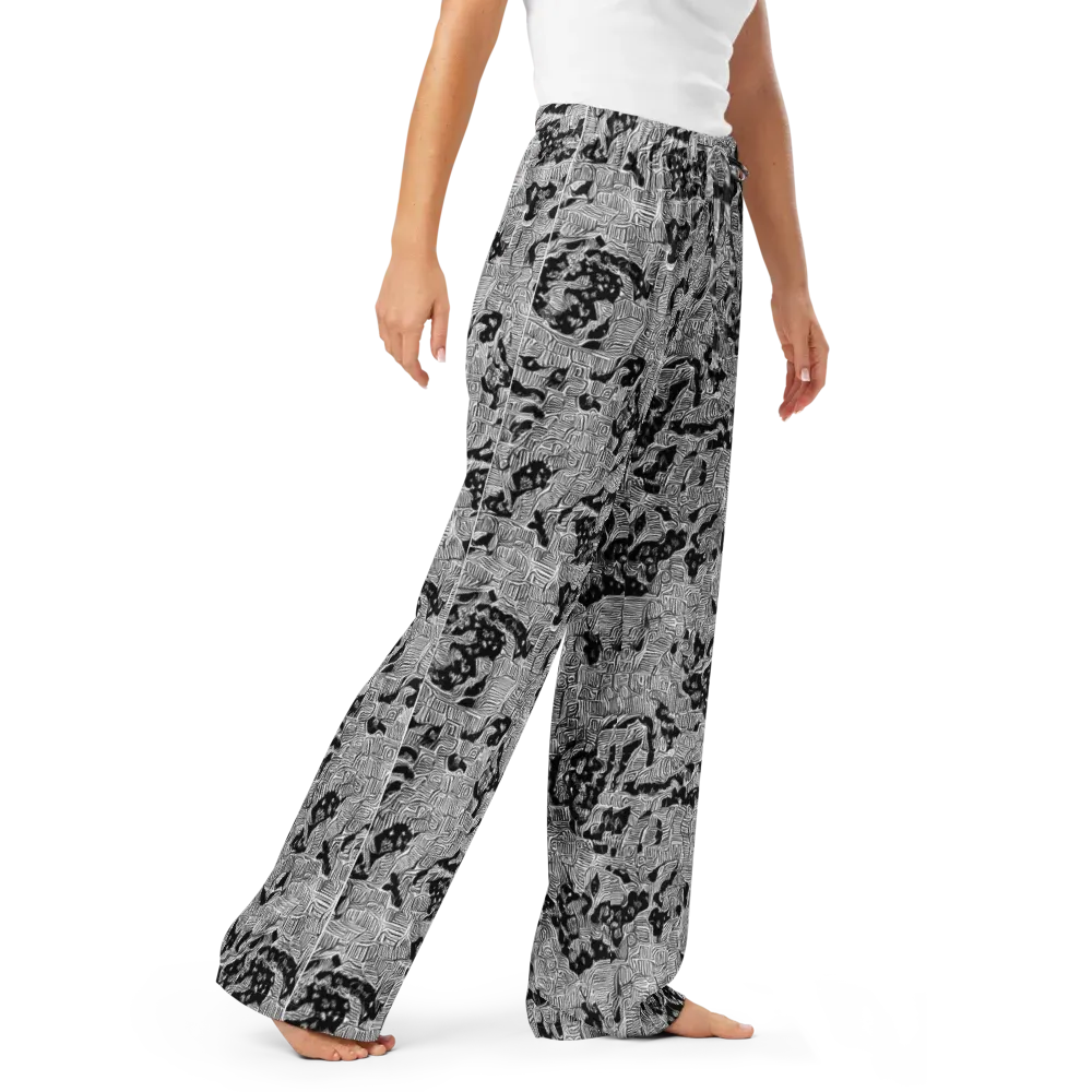 Nocturnal Whispers on Women's Pajama Pants — Right Front