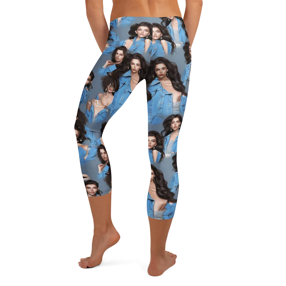 Denim Muse on Capri Leggings — Back