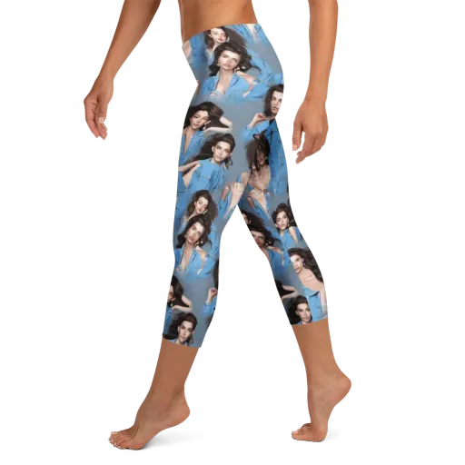 Denim Muse on a Capri Leggings