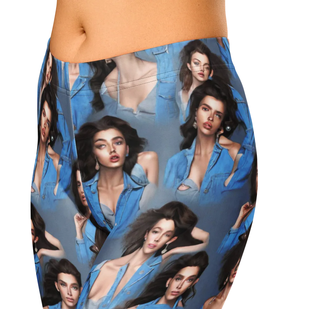 Denim Muse on Capri Leggings — Zoomed-in
