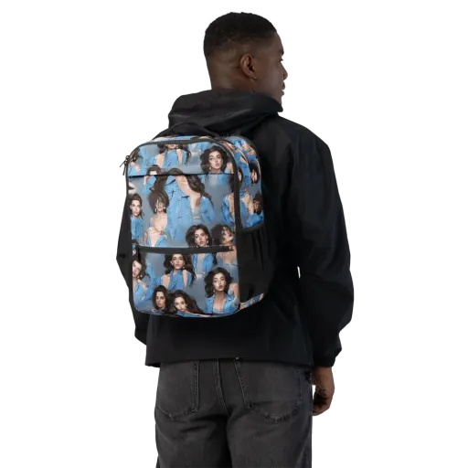 Denim Muse on a Utility Backpack