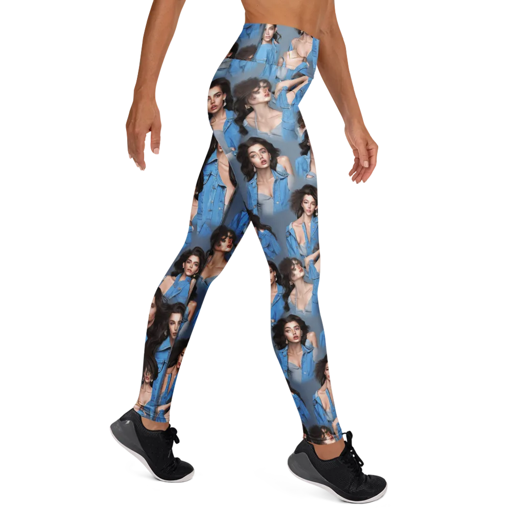 Denim Muse on Yoga Leggings — Right
