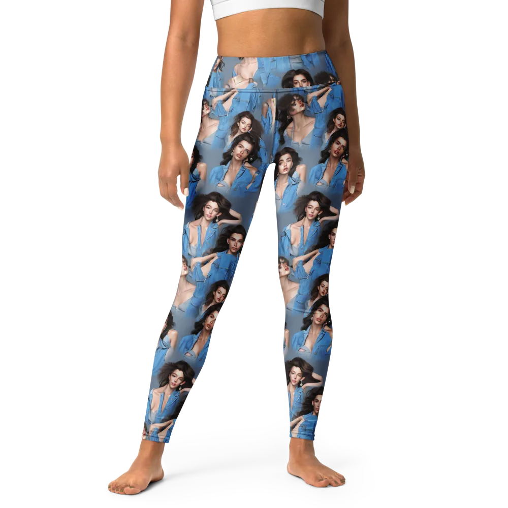 Denim Muse on Yoga Leggings — Front