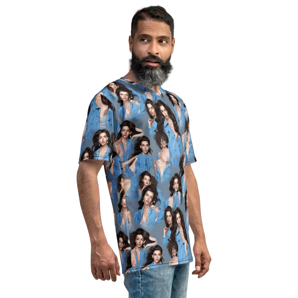 Denim Muse on Men's Crew Neck T-Shirt — Right