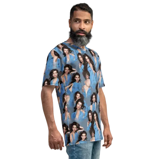 Denim Muse on a Men's Crew Neck T-Shirt