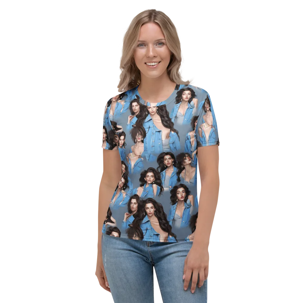 Denim Muse on Women's Crew Neck T-Shirt — Front