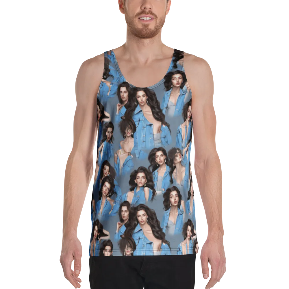Denim Muse on Men's Tank Top — Front